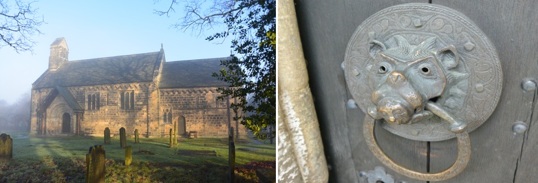 Image of Adel church and its Ddoor knocker